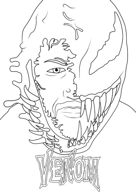 Venom Coloring Pages Printable