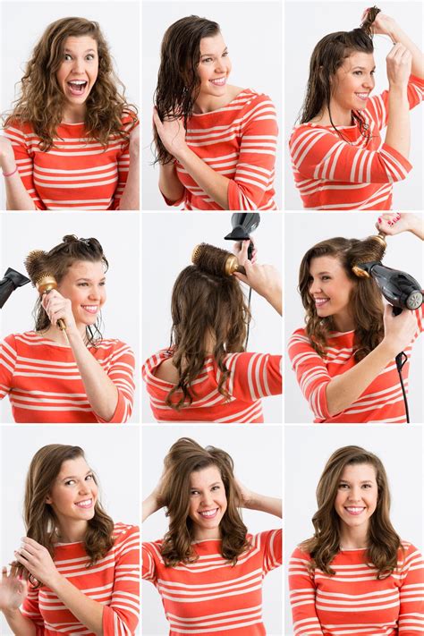 How To Curl Your Hair With A Blow Dryer Brush A Step By Step Guide Best Simple Hairstyles For