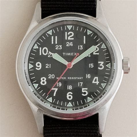 Lyst Jcrew Timex Military Watch In Black For Men