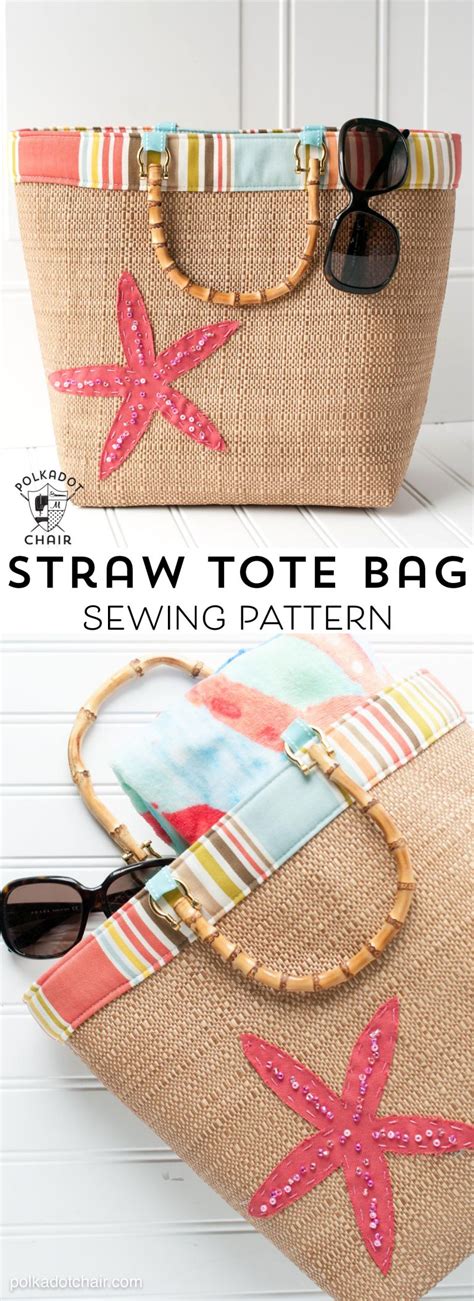 Beach Bound Straw Tote A Beach Bag Sewing Pattern