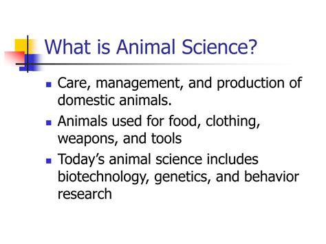 Ppt Animal Science Powerpoint Presentation Free Download Id204813