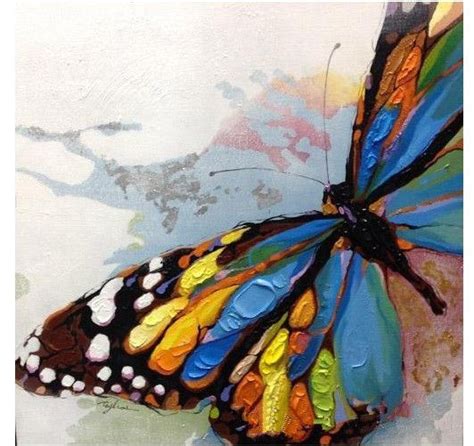 Handpainted Wall Paintings Home Decorative Butterfly Modern Abstract