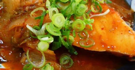 Simmered Amberjack Kimchi Recipe By Cookpadjapan Cookpad