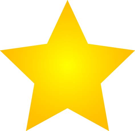 Yellow Star Clipart No Background Clip Art Library