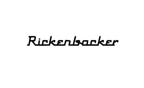 Rickenbacker Guitars Logo Vinyl Decal Etsy