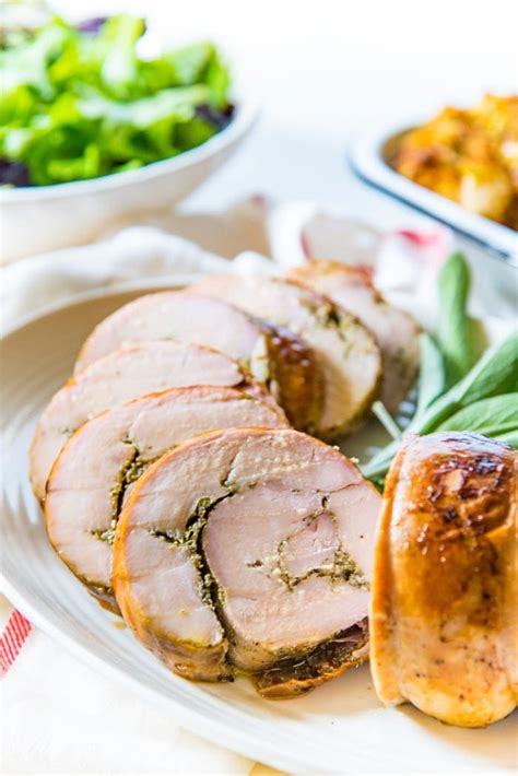 Slow Roasted Turkey Roulade Thanksgiving Turkey Roll The Flavor Bender