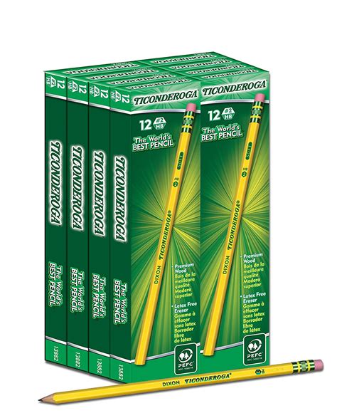 Ticonderoga Yellow Soft Number 2 Pencil 96 Count
