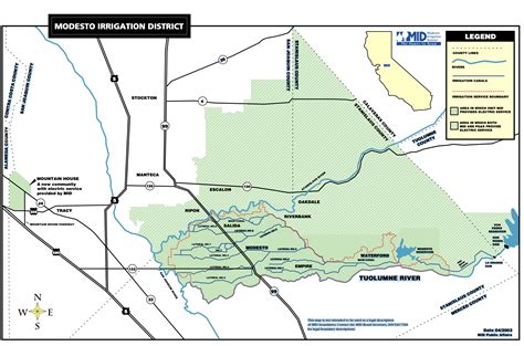 Map Of The Merced Irrigation District California Cali - vrogue.co