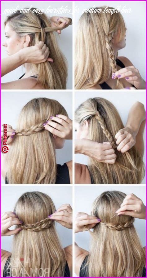 This is a youthful sporty short layered cut that is super easy to spritz and finger style each morning. 12 Quick And Easy Hairstyles For Medium Length Hair ...