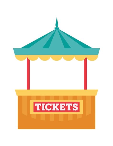 Carnival Ticket Booth Clipart