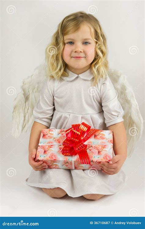 Little Angel Stock Image Image Of Smile Hands Holding 36710687