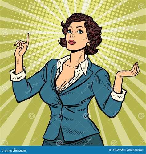 Businesswoman Presentation Gesture Stock Vector Illustration Of Businesswoman Hand 144629788