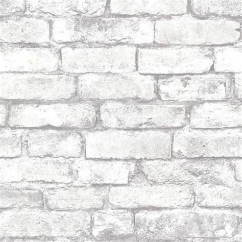 Gray Wall Covering Exposed Brick Wallpaper Brick