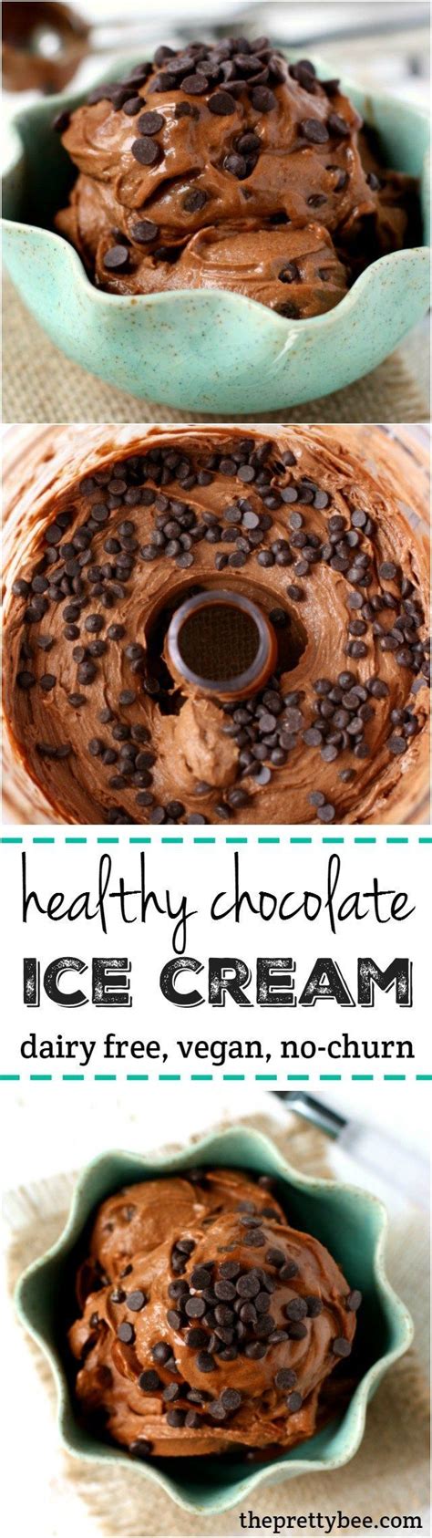 Healthy Double Chocolate Ice Cream The Pretty Bee Recipe Healthy