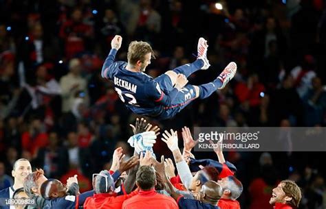 David Beckham Psg Photos And Premium High Res Pictures Getty Images