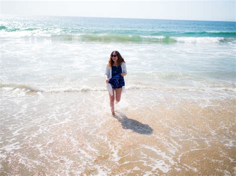 How I Wear A Denim Playsuit For Beach Antics Mademoiselle Robot