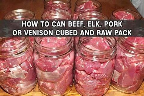It's great for homemade soup or casserole recipes. How To Can Beef, Elk, Pork or Venison Cubed and Raw Pack ...