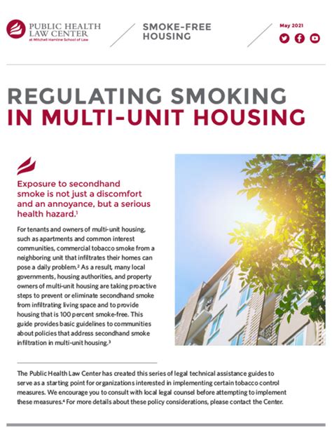 smoke free solutions in multi unit housing community health alliance the smoke free multi