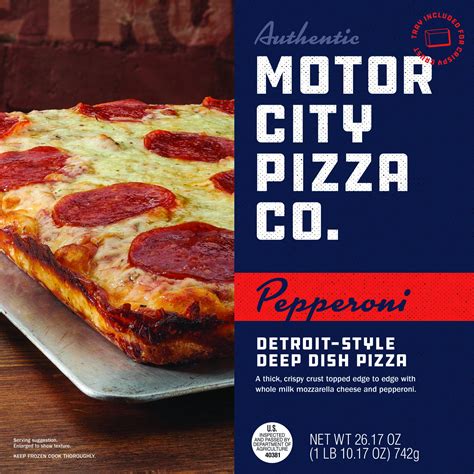 Motor City Detroit Style Pepperoni Frozen Pizza 2644oz