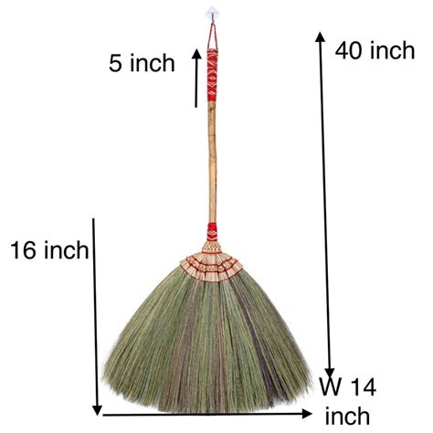 40 Inch Tall Brooms Flower Soft Grass Broom Witch Broom Bamboo Etsy