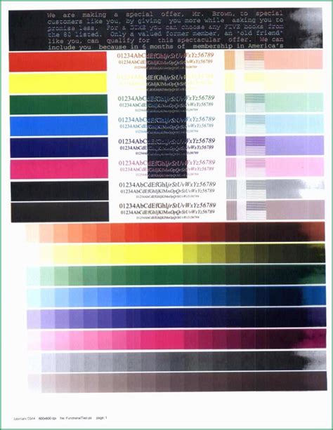 21 Marvelous Image Of Color Printer Test Page