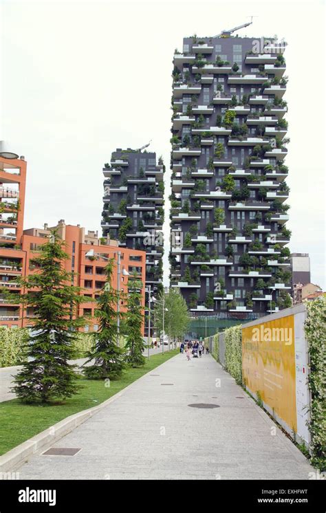 Bosco Verticale Buildings In Milan Italy Stock Photo Alamy