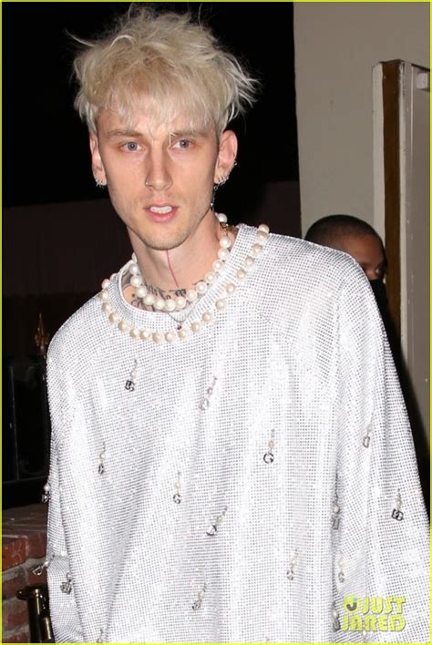 Machine Gun Kelly Shows Off New Neck Tattoo During Dinner With Megan