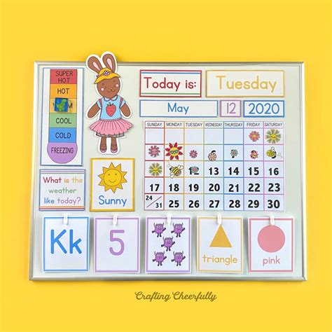 Diy Childrens Calendar For At Home Learning Crafting Cheerfully