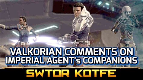 Swtor how to start kotfe. SWTOR KOTFE Valkorion Comments on Imperial Agent's Companions/Romance (Chapter 2) - YouTube