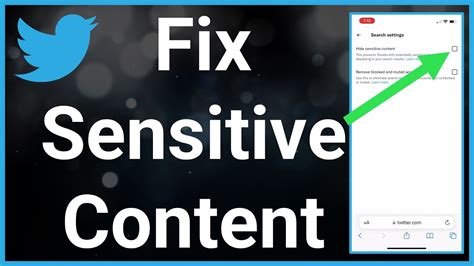 how to fix twitter sensitive content settings if not working youtube