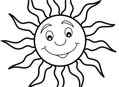 Sun Coloring Pages Printable Pdf