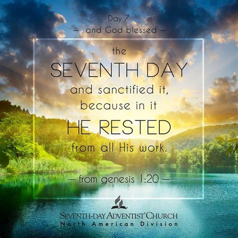 The Seventh Day Is The Sabbath Happy Sabbath The Sabbath