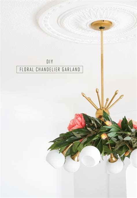 Pretty For Spring This Diy Floral Chandelier Garland Is The Perfect