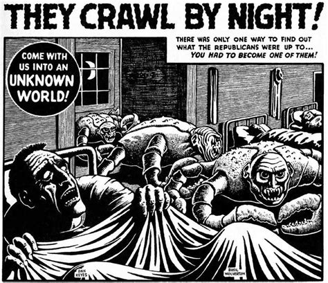 Scan Of They Crawl By Night Comic Book Story By Basil Wolverton