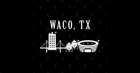 Waco Texas Skyline Waco Texas Sticker Teepublic