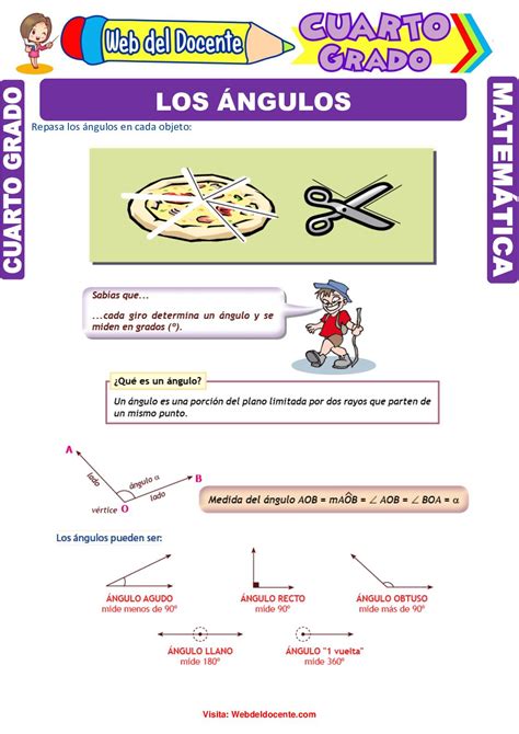 Calaméo Los Ángulos Y Su Clasificación Para Cuarto Grado De Primaria