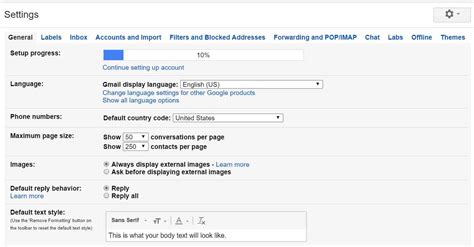 Gmail Setting Up A Gmail Account Page 2