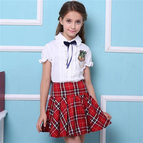 China Uniform School Uniform Primary School Shirt And Skirt Uniform For