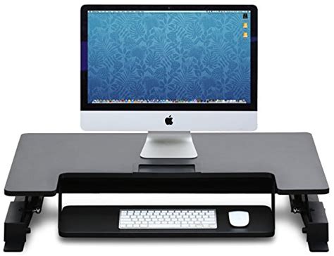 Stand at your pc in footwear with raised heels or anything else. Sit-Stand Workstation by CavTech Ergonomics | Turn any ...