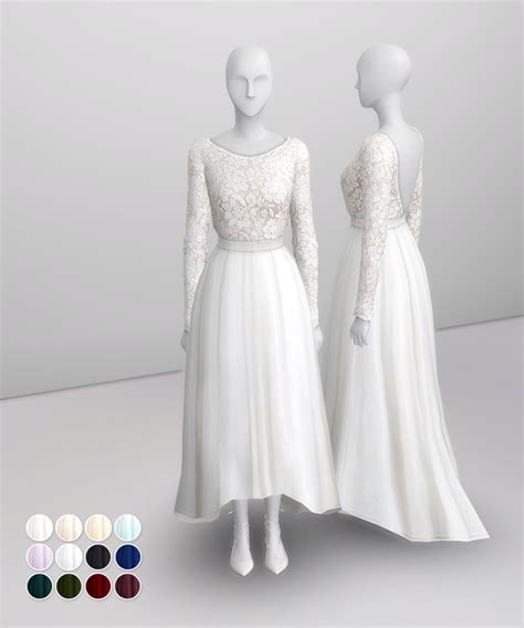 S4 Length Edit White Clover Embroidered Gown By Rime Arodaky 12