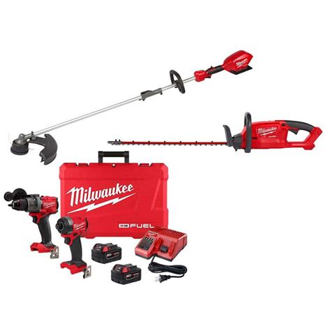 Milwaukee M Fuel V Lithium Ion Brushless Cordless String Trimmer With Hedge Trimmer And