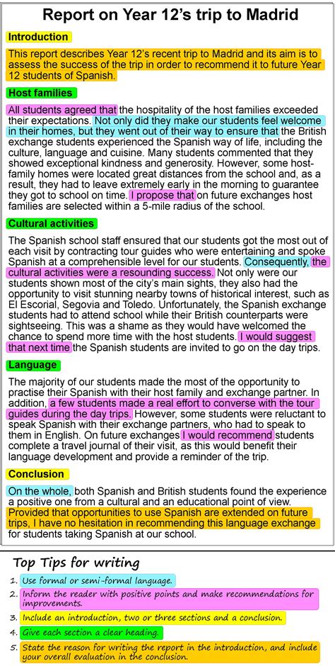 A Report On A School Trip Abroad Learnenglish Teens