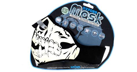 Maska Glow Skull Oxford Fluorescenční Potisk Motoobchodcz