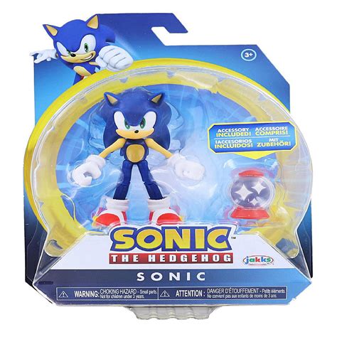 Sonic The Hedgehog 4 Inch Figure Sonic Modern With Invincible Item