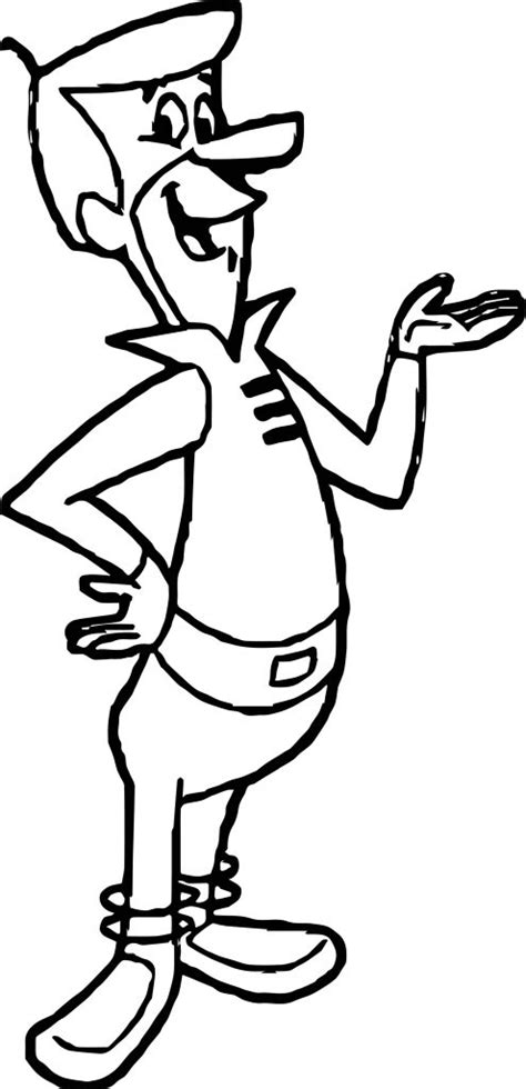 A George Jetson Pixel Coloring Page Wecoloringpage Com