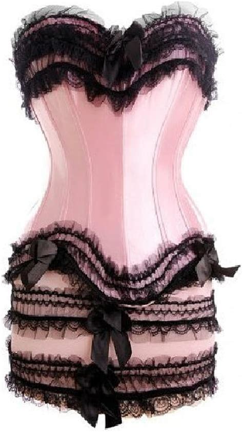 Jl Corset Plus Size Satin Bridal Corset With Mini Skirt Clubwear