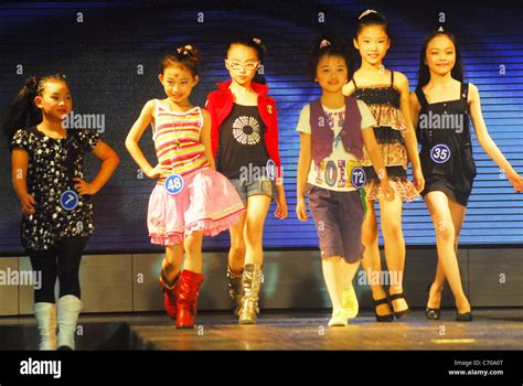 Kids Model Perform Their Show During A Childrens Modelling Contest In