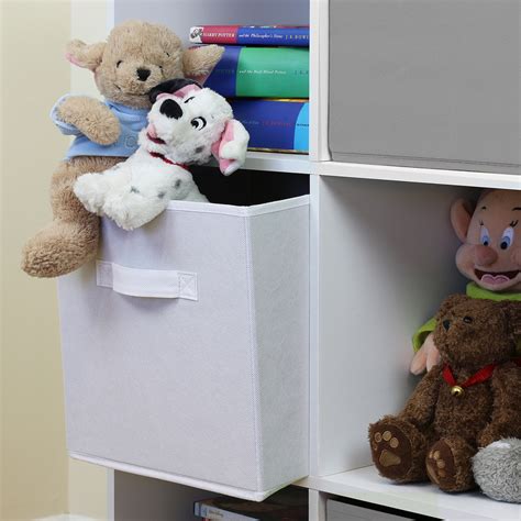 9 Cube Kids Grey And White Toygames Storage Unit Girlsboys Bedroom