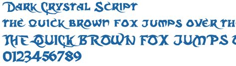 Dark Crystal Script Font Free Fonts Download