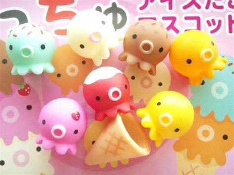 Takochu Octopus Figurine Ice Cream Set 6 More From Kennedys Kloset